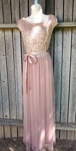 long gliter party dress